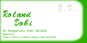 roland dobi business card